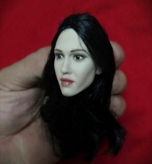 1/6 Beauty Female Pale Skin Head Sculpt Carving Model for 12″ Figure Action Body