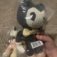 Ink & Bendy and Boris Phatmojo Soft Gray Yellow SillyVision Brand New With Tag