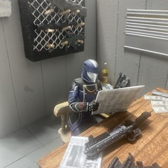 action figure diorama 1:12 Made From Styrofoam, Wooden And Plastic Parts