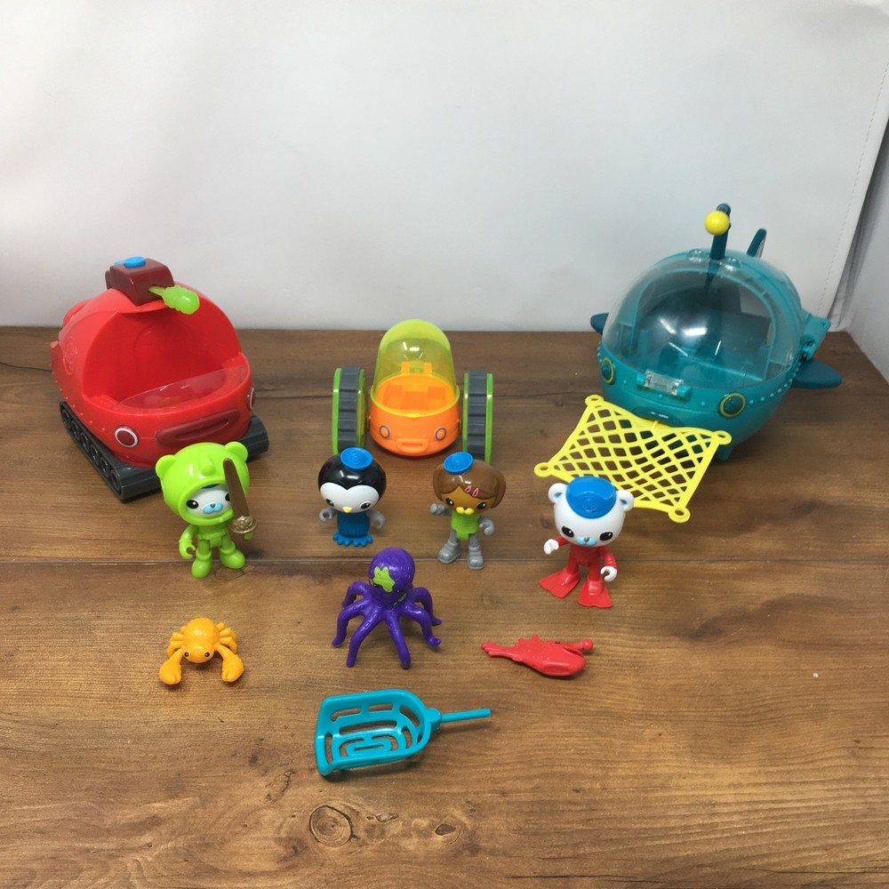 Octonauts Toy Lot Gup A Sub Gup-X Peso’s Medical Buggy Capt Barnacles Peso Dashi