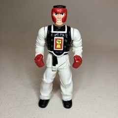 Vintage Milton Bradley 1994 Karate Fighters Kick Star Figure & 2 Weapons