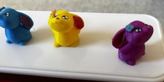 3D PRINTED HAND-PAINTED Bunny Figures EASTER, SPRING CUTIES (choose your color)