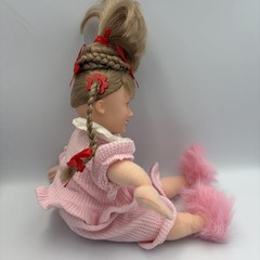 CINDY LOU WHO TWIRLING BRAID DOLL 2000 HOW THE GRINCH STOLE CHRISTMAS VTG EUC