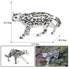 Ocelot Spotted Wild Cat Animal Toy PVC Action Figure Doll Kids Toys Party Gift