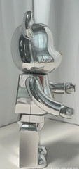 400% Bearbrick Bape Silvery Mastermind Action Figure Home Deco Art Toys Dolls