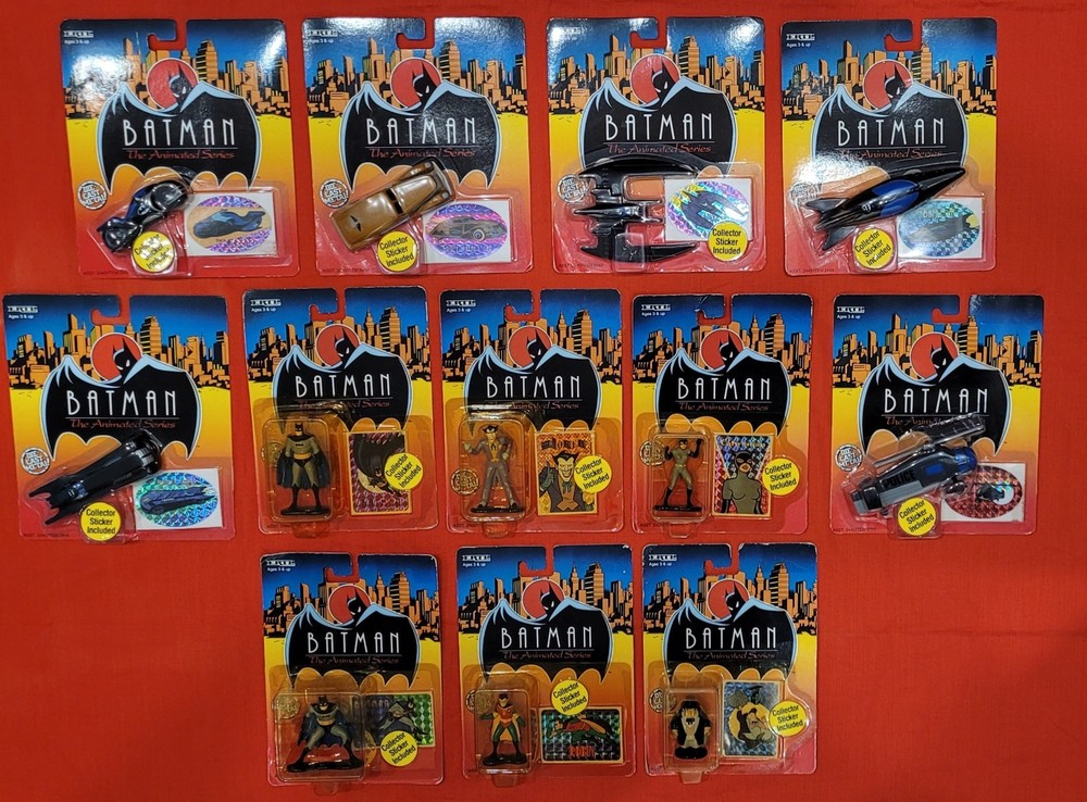 Batman The Animated Series Die Cast Figures & Vehicles Full Set Of 12 1993 Ertl