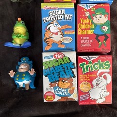 Cereal Killers Ron English Popaganda Vinyl Art Lot Of 8 Figures Sealed 4 Opened