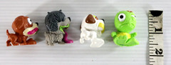 Moose Toys Uggly’s Pet Shop Mixed Lot of 4 Figures 1.5″ Inch Toys Dog Turtle