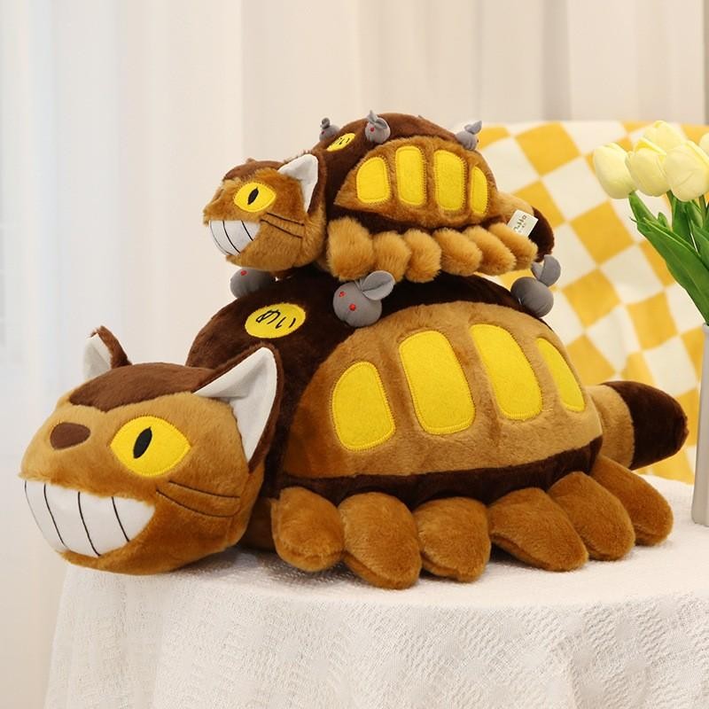 Hot 30-40cm Animation Bus Totoro Anime Peripheral Doll Soft Plush Animal Toys