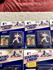 Lot of 8 Starting Lineup Figures 1988-1989 McGwire Seitzer Puckett Saberhagen