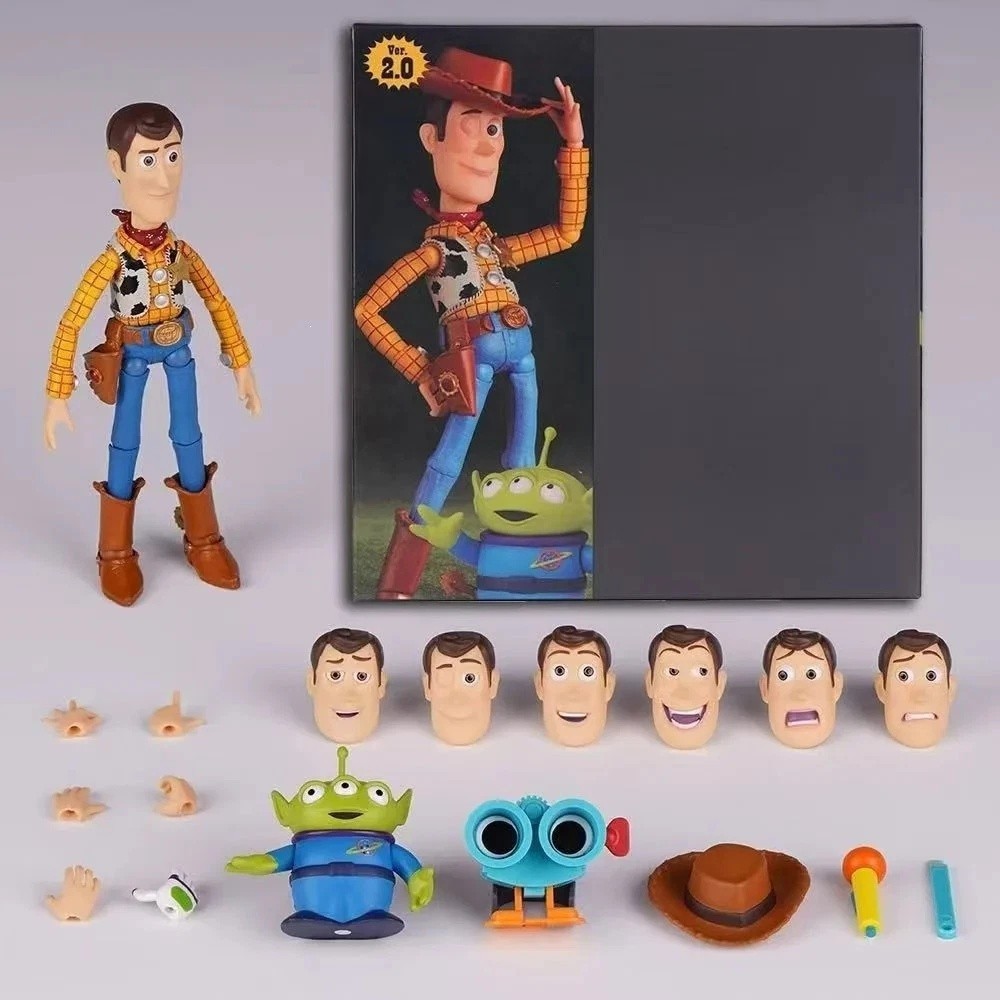 Revoltech Toy Story Woody Ver 2.0 Articulated Action Figure Collectible Gift