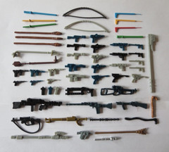 57 Vintage Star Wars Weapons Figures Lot Replacements