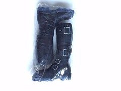 1/6 kumik male shoes Black Military Combat horse riding boot for hot toys ❶USA❶