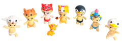 Lot of 8 Twozies Baby Toy Figures Squawky, Tracka, Pastel, Slippa, Sheena, Riley