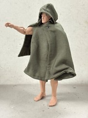 SU-TAC-C-GRN: 1/12 Military Green Tactical Hooded Poncho for 6″ Action Figures