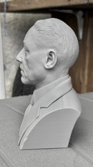 Breaking Bad Gus Fring 3D Printed Bust Statue 6.5 Inches Gray