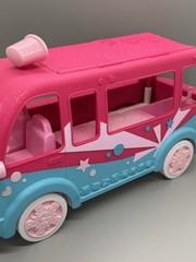 Shopkins Glitzi Ice Cream Truck Playset Food Fair Moose Toys Incomplete