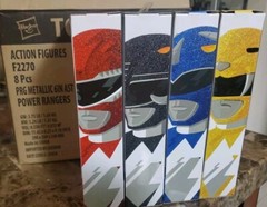 MIGHTY MORPHIN POWER RANGERS LIGHTNING LOT METALLIC RED BLUE YELLOW BLACK NEW