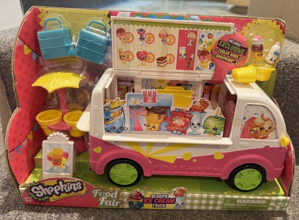 Moose Toys Shopkins Scoops Ice Cream Truck Playset New In The Box
