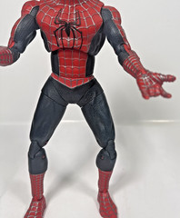 Marvel Spider‑Man 12″ Action Figure 2004 Red Black Fully Jointed Movie Toy VTG