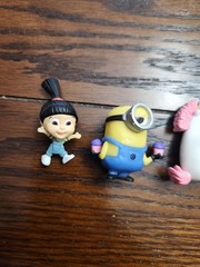 Lot Of 5 Despicable Me 2 Minion Collectible Action Figures No Bases