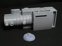 Custom Timothy The Ghost Engine Shell Fits TOMY Trackmaster