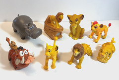 Disney Lion King Movie Figure Lot of 8 Plastic & Rubber Figures