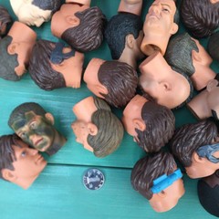 Random 1pcs 12″ Action Figure Head Sculpt 1/6 Scale Male Soldier Head Sculpture