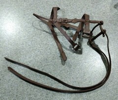 1960’s-70’s Marx Johnny West Brown Bridle Bit 2 Reins Nice Cond Intact #4