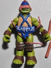 TMNT Savage Mikey 2015 Playmates Michelangelo Action Figure Complete