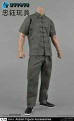 ZYTOYS ZY5048 1/6 Chinese Traditional Kung Fu Clothes Set Fit 12” Male Body Toy