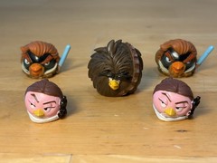 Angry Birds Star Wars Telepods Toy Lot, 53 Birds and Pig Figures Hasbro