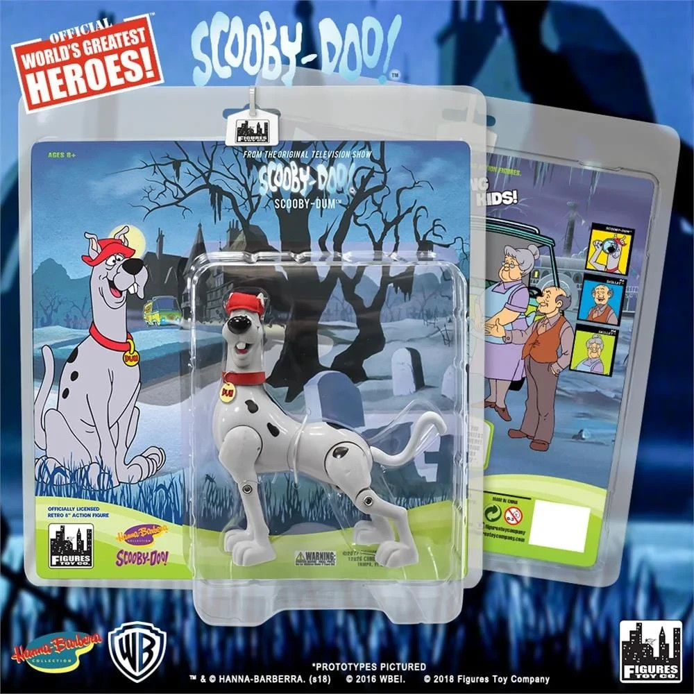 Scooby Doo Scooby Dum Figures Toy Co. Mint Sealed Retro 8″ Action Figure RARE