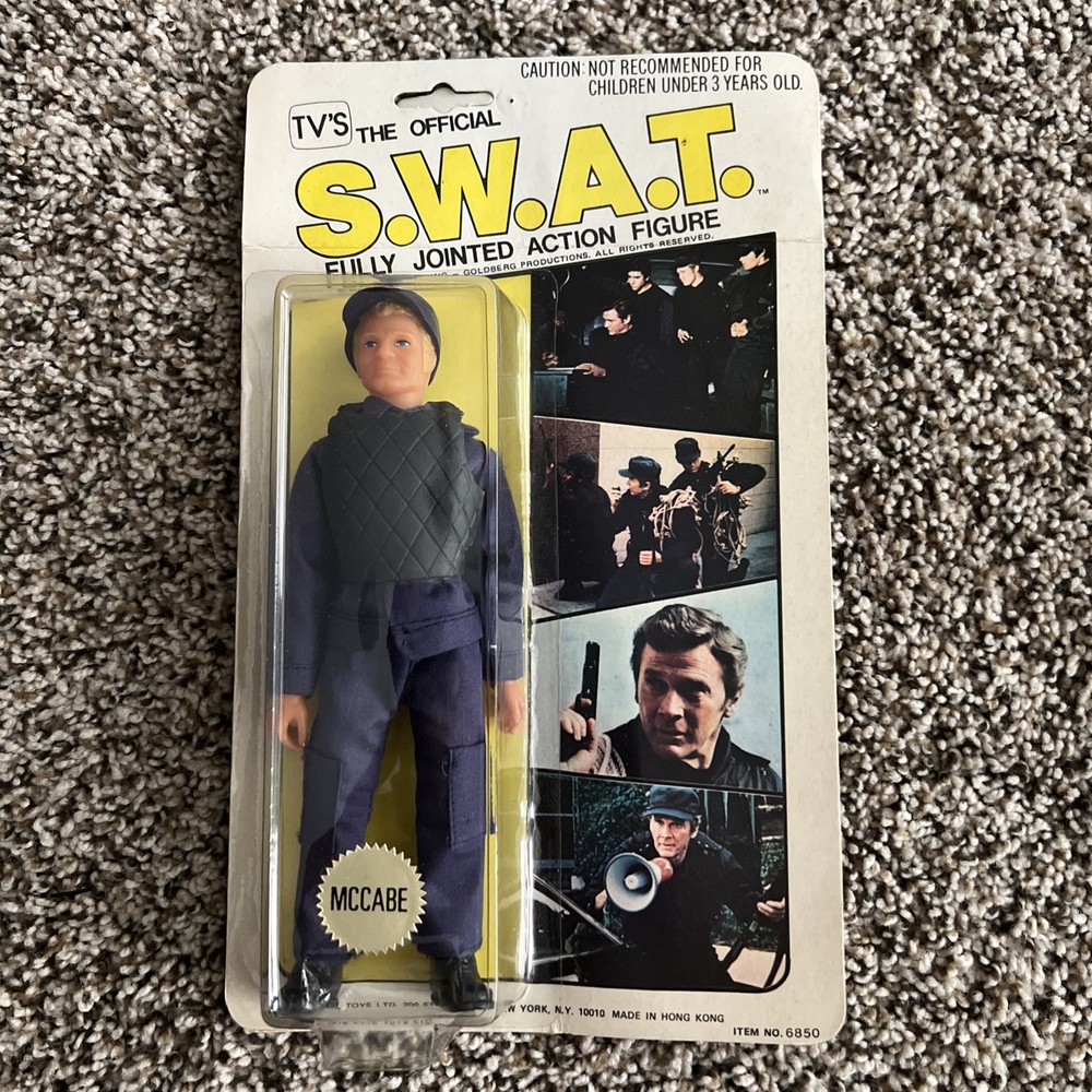 1976 LJN SWAT Mccabe Sealed on Card Action Figure S.W.A.T RARE VINTAGE