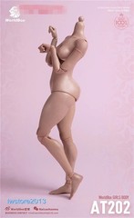 US Worldbox 1/6 AT202 Suntan Skin Plump Hip 12″ Female Action Figure Body Toys