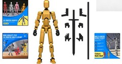 Soozafone’s T13 Titan 3D Action Figure – Dynamic Golden Robot with Accessories