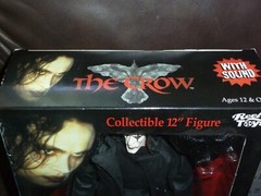 THE CROW REEL TOYS 2002 BRANDON LEE 12 INCH FIGURE WITH SOUND OPENED complete