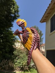 3D Printed 1 Pack Phoenix Animals 14.5” Luminous Articulated Toy Gift