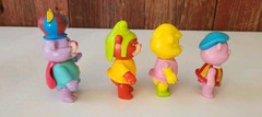 Vintage Disney Gummi Bears Action Figure Lot of 4 Fisher-Price 1985 (Worn Spots)
