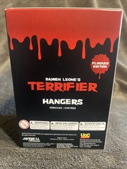 New DAMIEN LEONE’S TERRIFIER HANGERS FLOCKED EDITION SEALED ART THE CLOWN
