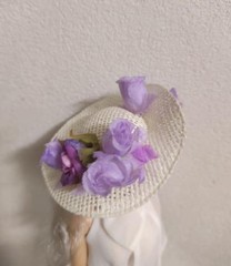 1/6 Scale Female Artificial Flower Straw Hat Model F 12″ PH TBL Action Figures