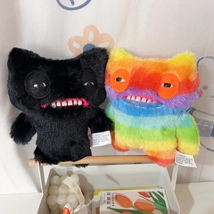 Ugly Monster Plush Toy Human Teeth Stuffed Animal Halloween Decoration Doll