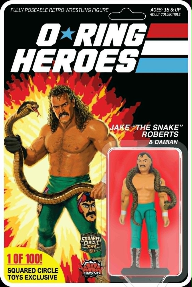 Pre- Order KWK O-Ring Heroes Jake “The Snake” Roberts – Exclusive 1 of 100