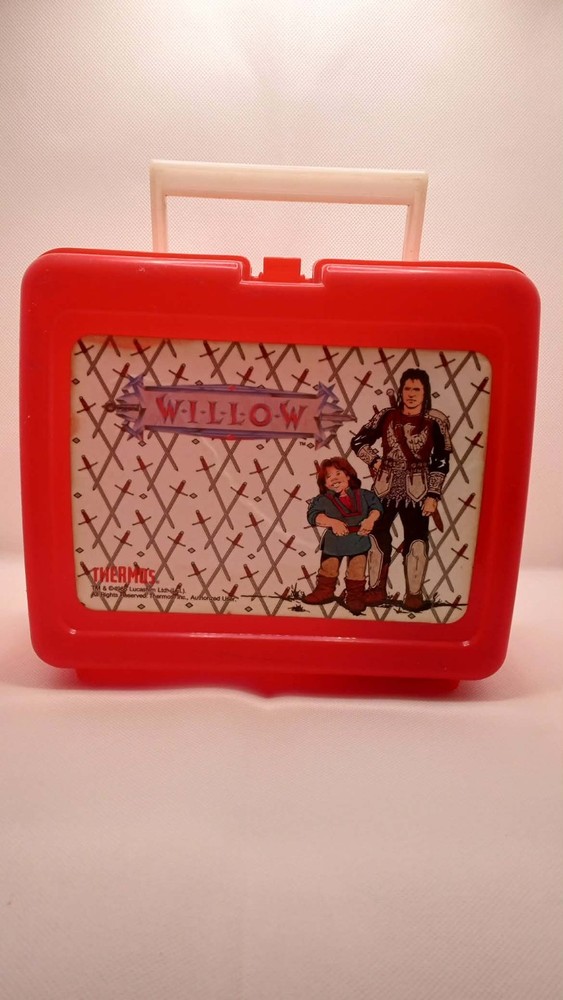 Vintage 1988 Tonka Lot of WILLOW Movie Lunchbox & Thermos and Figures W/O Bases.