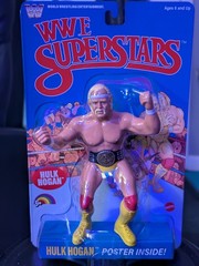 WWE SUPERSTARS LJN HULK HOGAN RETRO ACTION FIGURE BLUE CARD MOC WWF Superstars