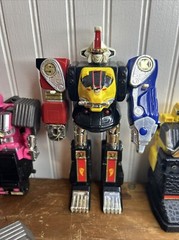 1995 MMPR POWER RANGERS For Parts Lot. MEGAZORD Pink, Blue, Yellow, Black *Read