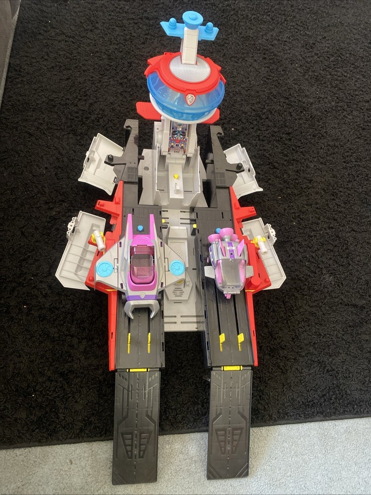 Paw Patrol Mighty Movie Aircraft Carrier 2 Vehicles 3 Characters