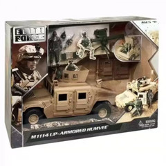 BBI Army Humvee M1114 ARMORED HUMVEE 1/18 Vehicle Apply To 3.75″ Joytoy Soldier