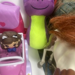 Girls Toy Lot Variety Of Toys, Plush Jewelry Box And Collectibles 18 Items