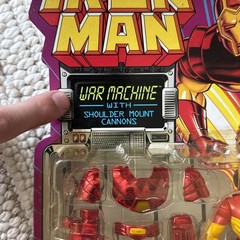 Toy Biz Marvel Iron Man 1994 Plasma Cannon Figure Rare MIS PACKAGE! War Machine
